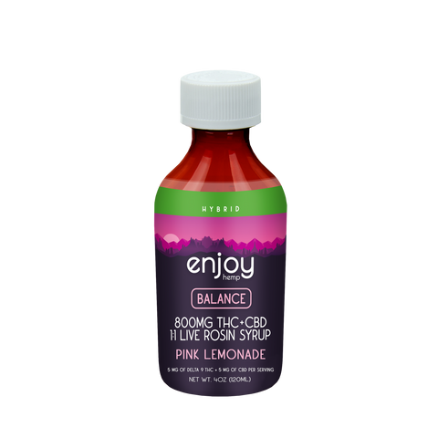 800 mg Syrup - Pink Lemonade - HYBRID - Delta 9 THC - Enjoy