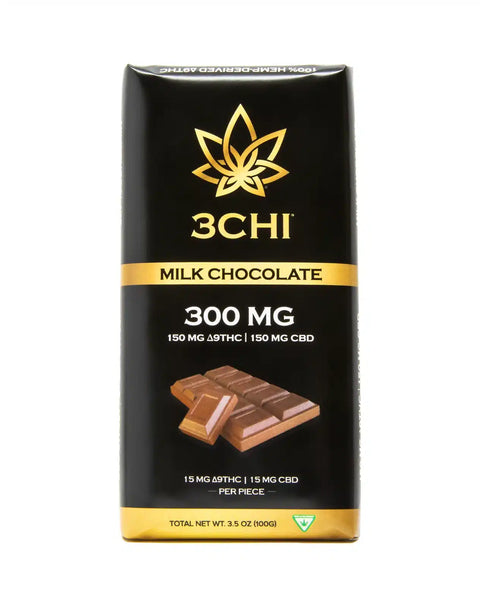 300 mg - Chocolate Bar - D9 THC + CBD - 3Chi