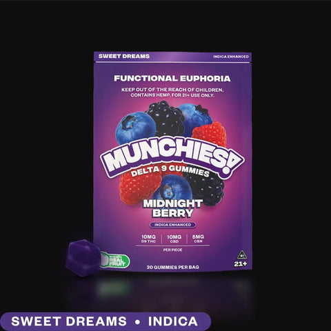 200 mg - Gummies Midnight Berry - INDICA - Delta 9 - Delta Munchies