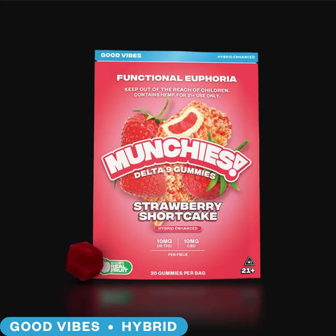 200 mg - Gummies Strawberry Shortcake - HYBRID - Delta 9 - Delta Munchies
