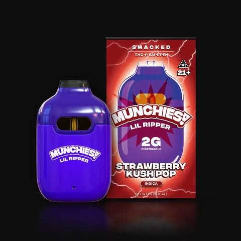 2 ML Disposable - Strawberry Kush Pop. INDICA - THC-P - Delta Munchies
