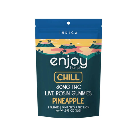 30 mg Chill Indica Gummies - Delta 9 Live Rosin - Enjoy