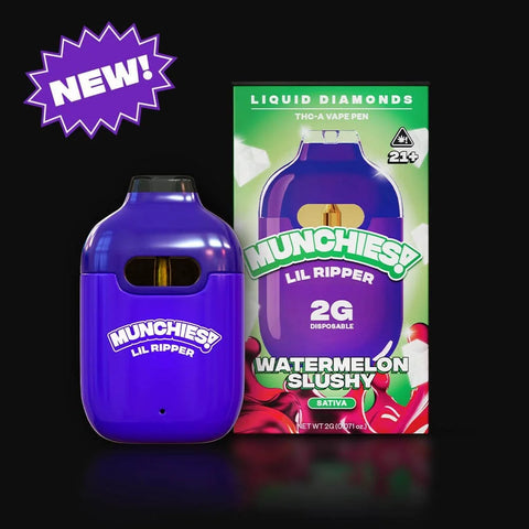 2 ML Disposable - Watermelon Slushy - SATIVA - THCA Liquid Diamond - Delta Munchies