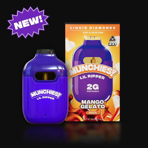 2 ML Disposable - Mango Gelato - INDICA - THCA Liquid Diamond - Delta Munchies