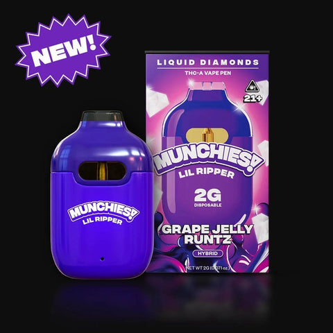 2 ML Disposable - Grape Jelly Runtz - HYBRID - THCA Liquid Diamond - Delta Munchies