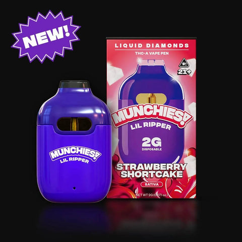 2 ML Disposable - Strawberry Shortcake - SATIVA - THCA Liquid Diamond - Delta Munchies