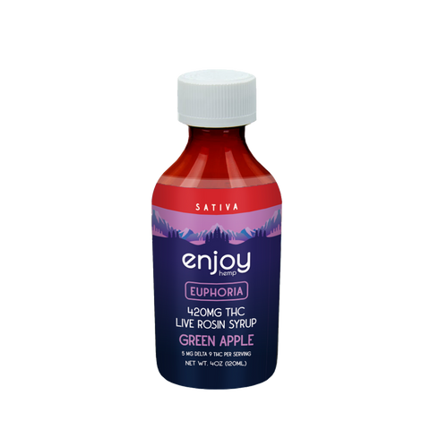 420 mg Syrup - Green Apple - SATIVA - Delta 9 THC - Enjoy