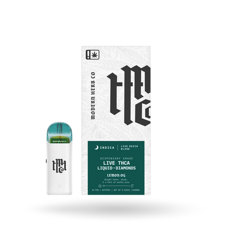 1 Gram Pod Starter Kit - THCA LIVE RESIN + LIQUID DIAMONDS - Lemon OG (INDICA) - MHC