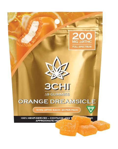 200 mg - Gummies Orange Dreamsicle - D9 - 3Chi