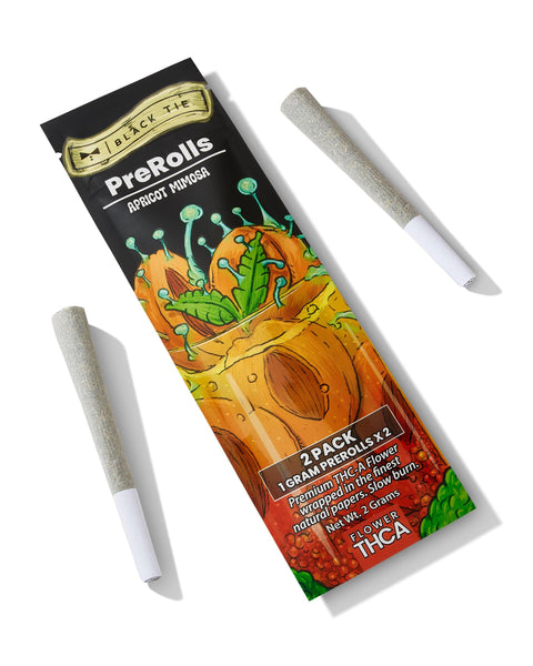 Black Tie - APRICOT MIMOSA THC-A PreRolled Joints (2-Pack) - SATIVA