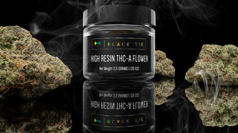3.5 Gram HUSTLER FUEL - THCa Flower – (LIGHT DEP) BALANCED HYBRID - Black Tie
