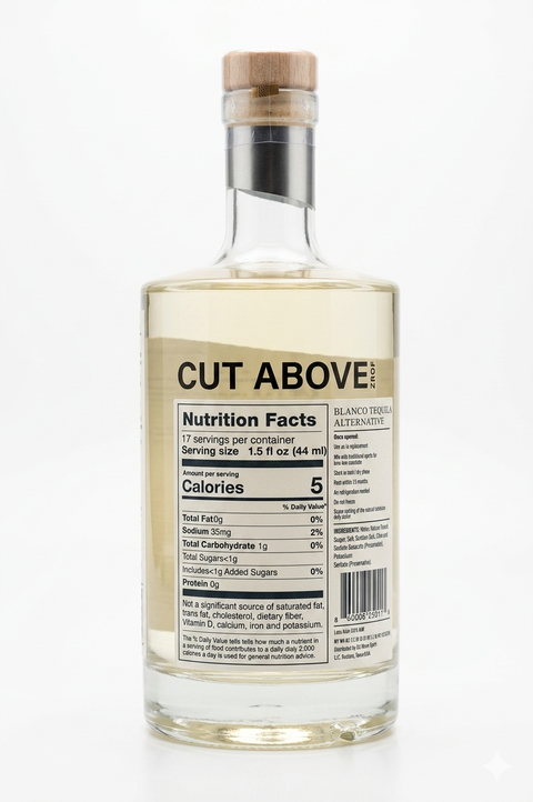 Cut Above Zero Proof Agave Blanco Tequila Alternative (750ml)