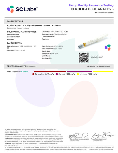 1 Gram Pod Starter Kit - THCA LIVE RESIN + LIQUID DIAMONDS - Lemon OG (INDICA) - MHC