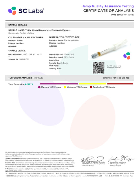 1 Gram Pod Starter Kit - THCA LIVE RESIN + LIQUID DIAMONDS - Pineapple Express (HYBRID) - MHC