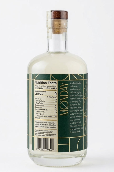 Monday Zero Alcohol Gin (750ml)