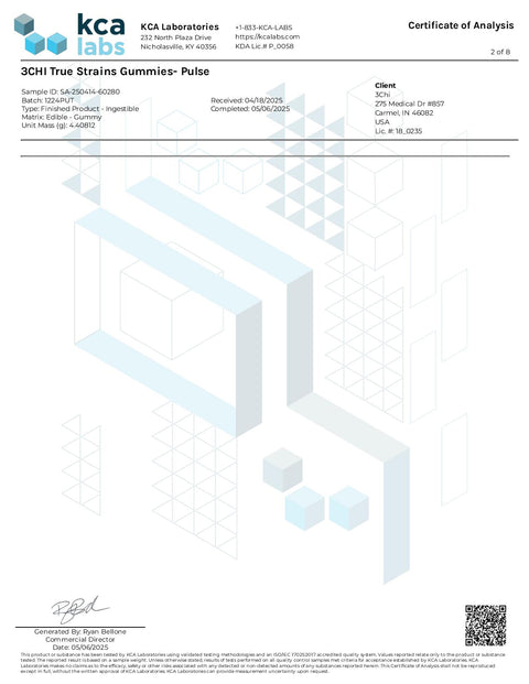 2000 mg - Gummies Pulse - INDICA - THCa - 3Chi