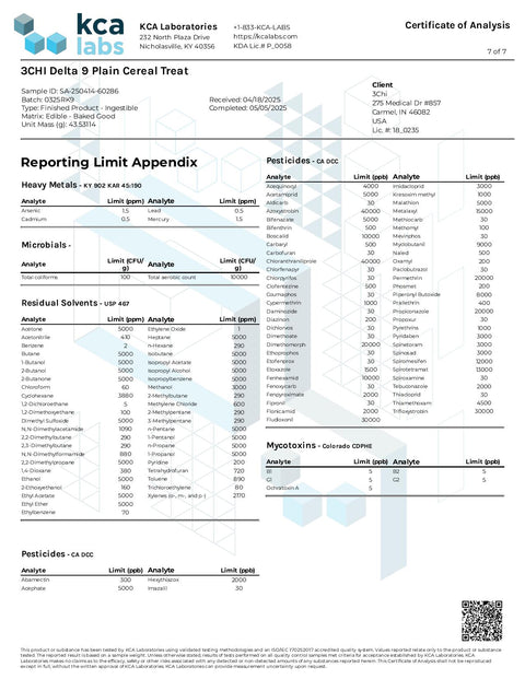 25 mg - Cereal Treat OG - D9 THC - 3Chi