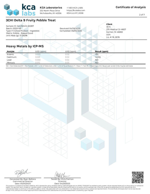 25 mg - Cereal Treat Fruity - D9 THC - 3Chi