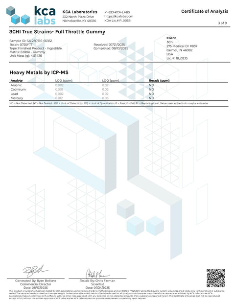 200 mg - Gummies Full Throttle Mini-Pack - SATIVA - THCa - 3Chi