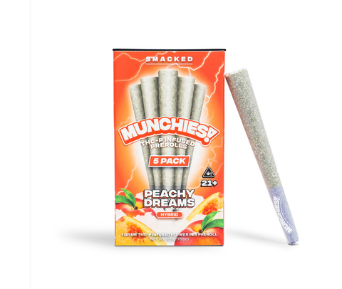 Pre Roll (5 Pack) - Peachy Dreams - HYBRID THCP - Delta Munchies