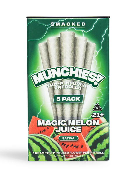 Pre Roll (5 Pack) - Magic Melon Juice - SATIVA THCP - Delta Munchies