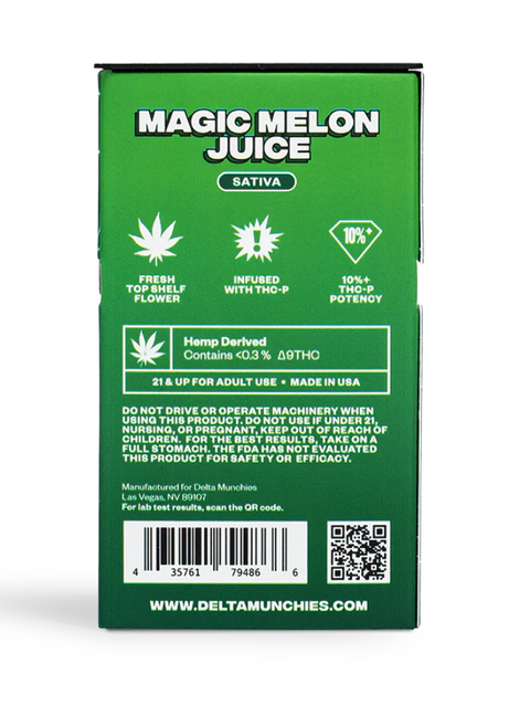 Pre Roll (5 Pack) - Magic Melon Juice - SATIVA THCP - Delta Munchies