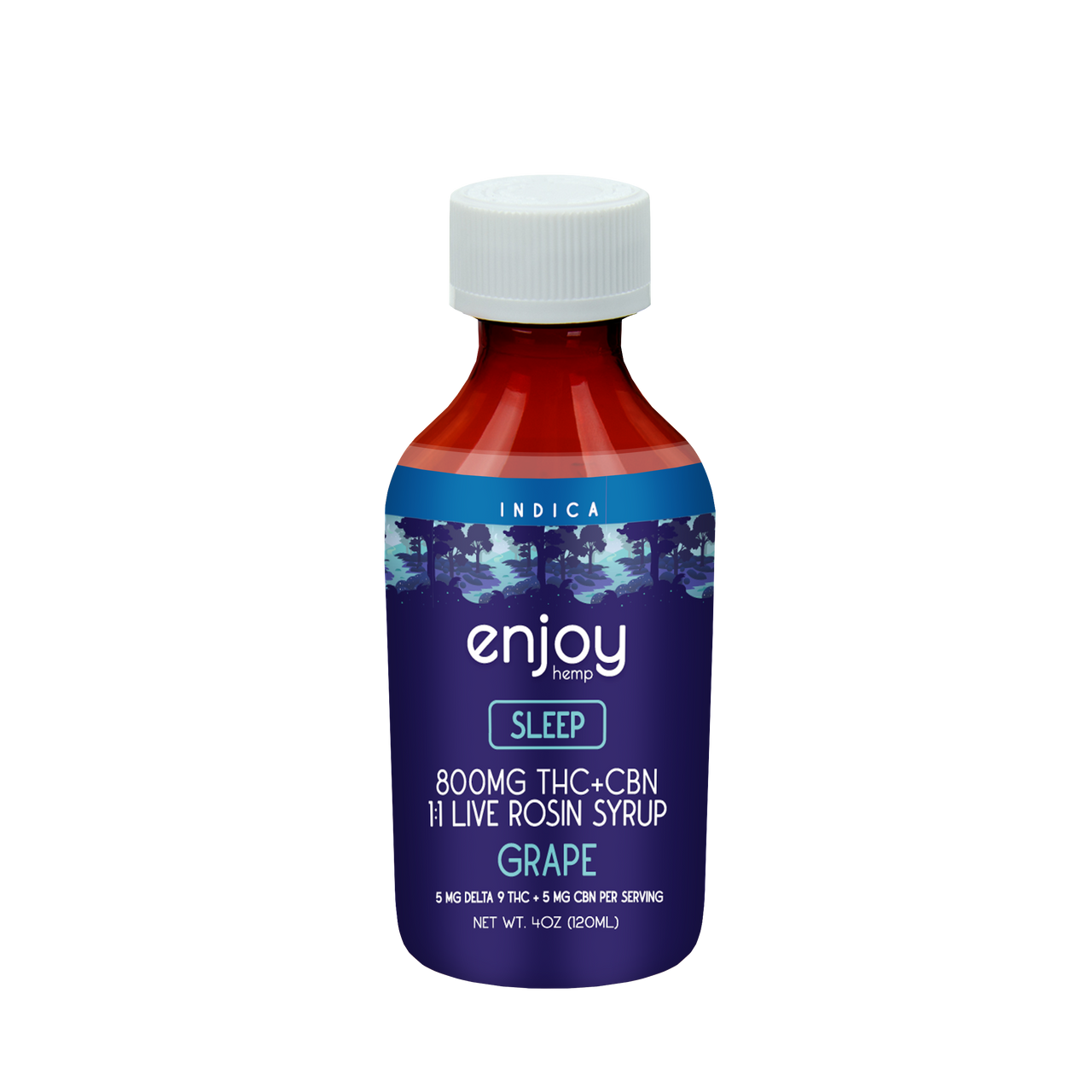 800 mg Syrup - Grape - INDICA - Delta 9 THC - Enjoy
