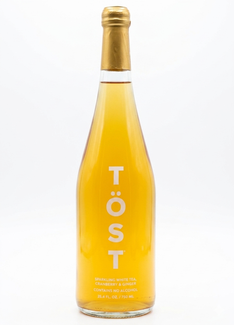 TÖST Non-Alcoholic Sparkling Beverage - White Tea, Cranberry & Ginger (750mL)