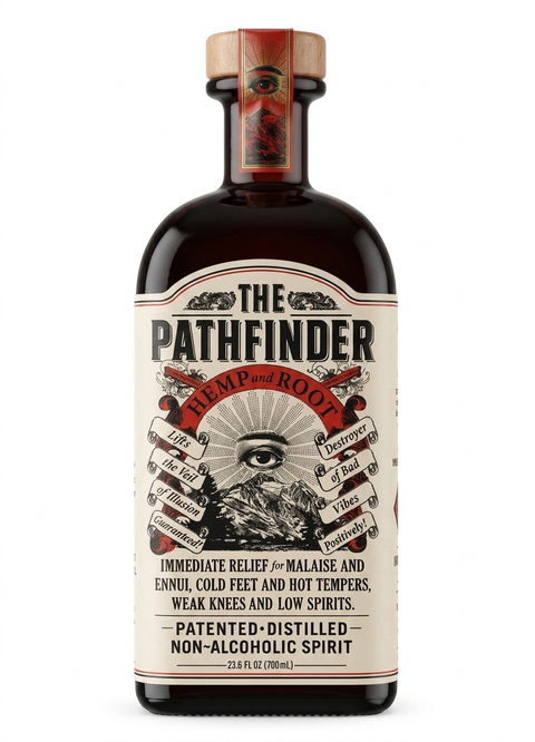 The Pathfinder – Hemp and Root Non-Alcoholic Spirit (23.6 fl oz / 700ml)