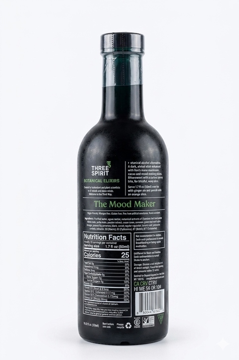 Three Spirit Social Elixir - Functional Non-Alcoholic Spirit Alternative (16.9 fl oz)
